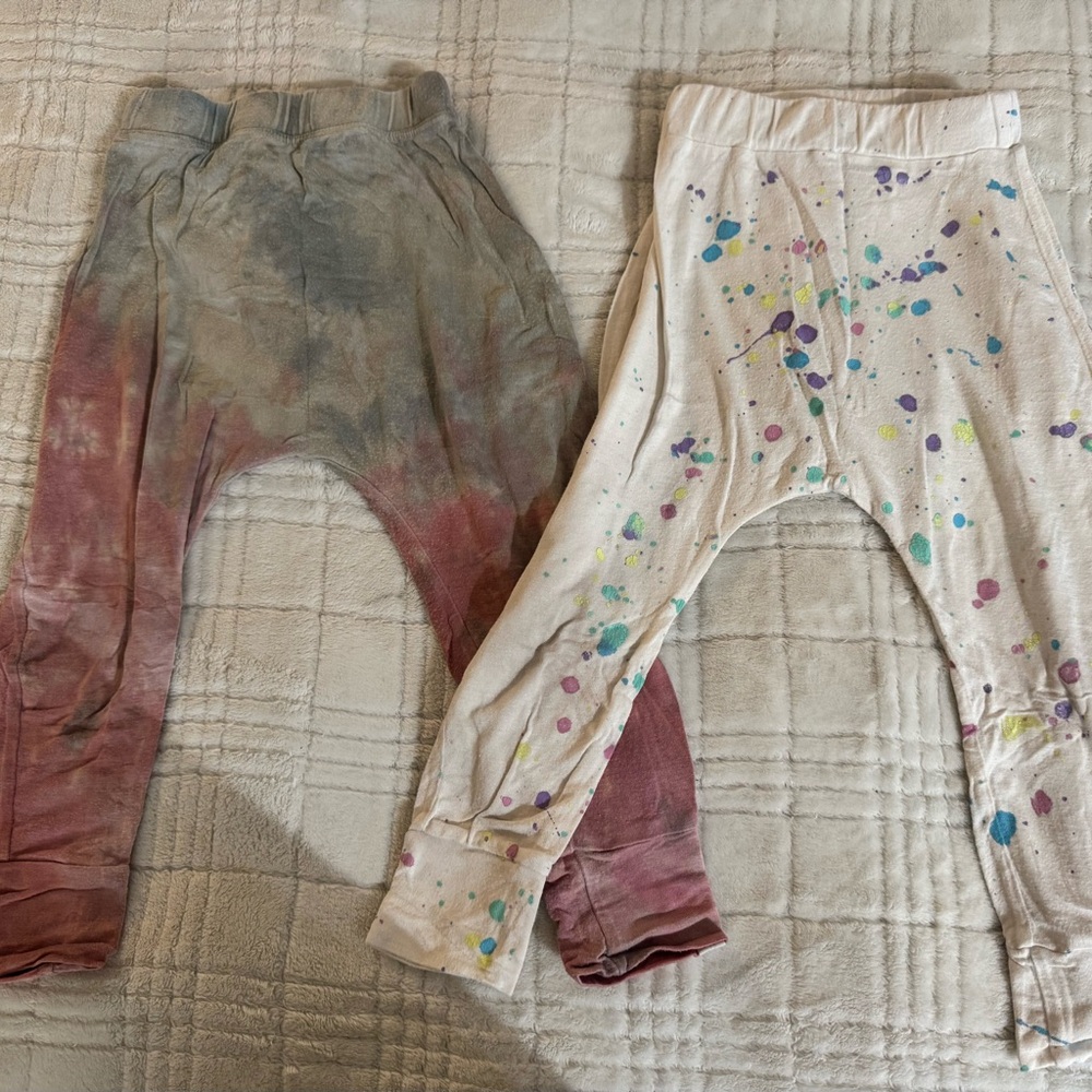Little Moon Kids Splatter and Tie-Dye Leggings